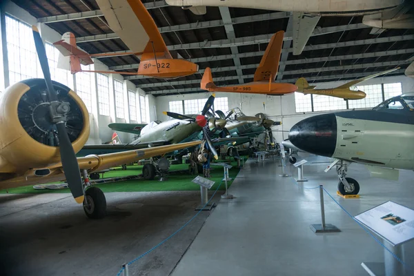 POLAND - JUL,  2015:  Exhibition plane in the aviation Museum. Krakow — Stock Photo, Image