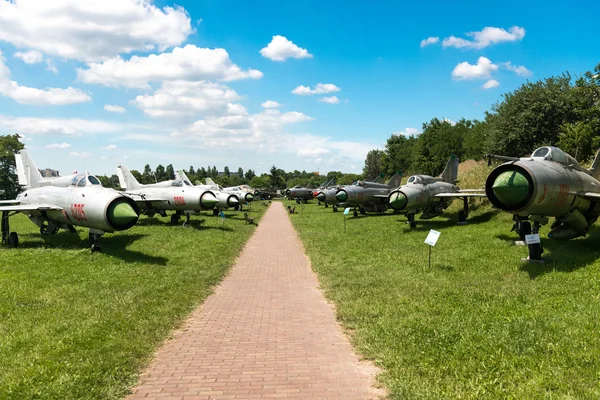 POLAND - JUL,  2015:  Exhibition plane in the aviation Museum. Krakow — Stockfoto
