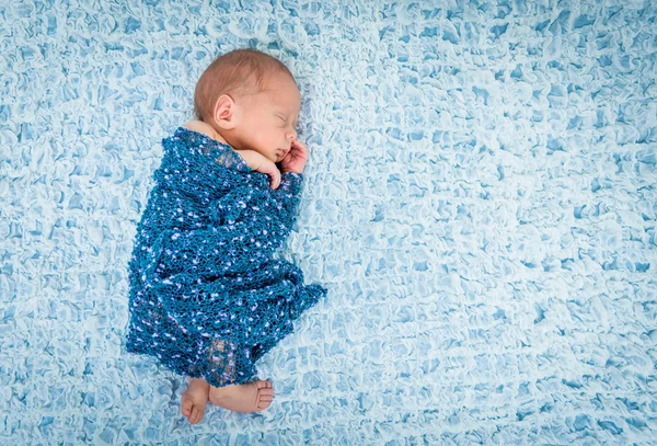 Newborn baby boy asleep — Stock Photo, Image