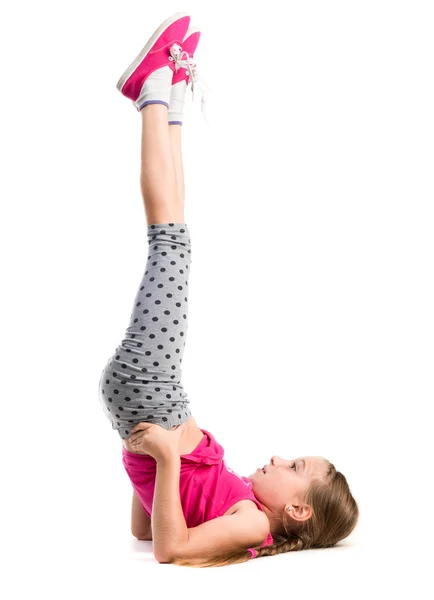 Menina com pernas para cima — Fotografia de Stock