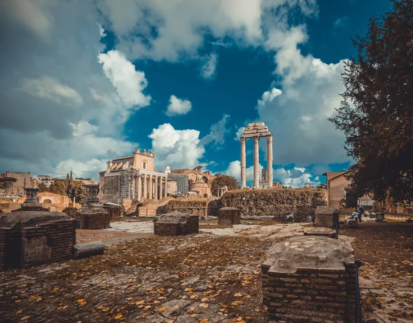 Rovine romane a Roma — Foto Stock