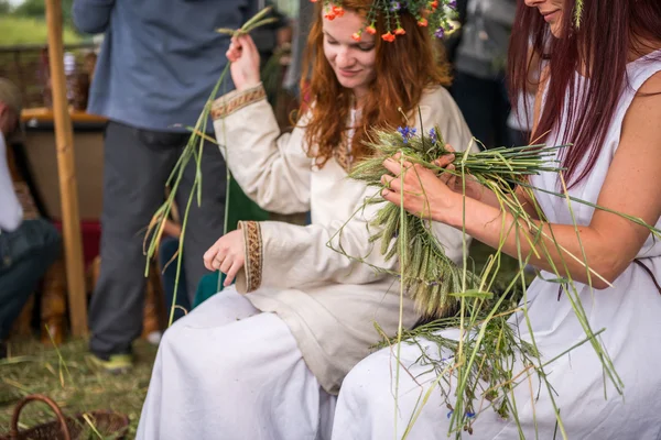 Festival of midsommar in Warsaw — Stock Photo, Image