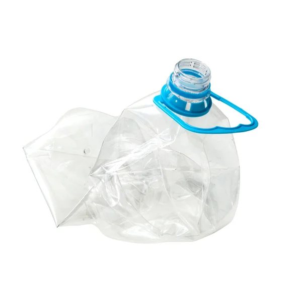 Crumpled plastic bottle — Stock Photo, Image