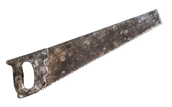 Retro rusty crosscut hand saw handsaw tool — Stock Photo, Image