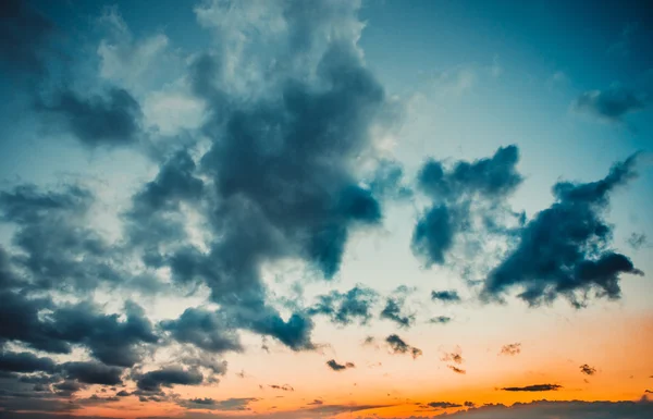 Fiery  sunset sky — Stock Photo, Image