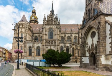 tarihi şehir merkezi Kosice, Slovakya