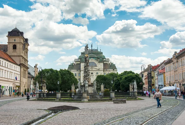 Centrum starego miasta w Koszycach, Słowacja — Zdjęcie stockowe