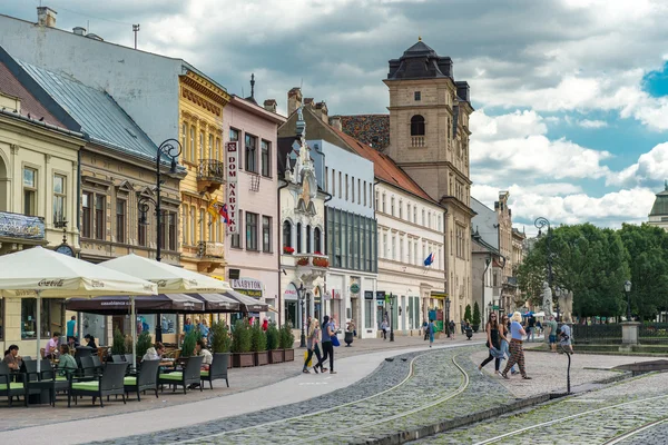 Centrum starego miasta w Koszycach, Słowacja — Zdjęcie stockowe