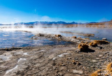 Altiplano, Bolivya 'da Kaplıca ve Buhar Havzalı Jeotermal Alan