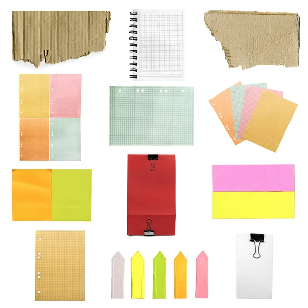 Collage of paper sheets — Stock Photo, Image