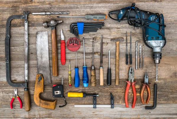 Instrumentos de buiding em segundo plano — Fotografia de Stock