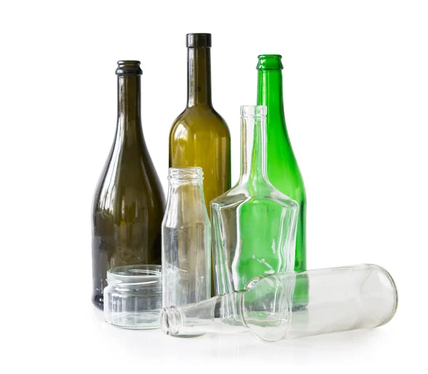 様々 なガラスの瓶や瓶の — ストック写真