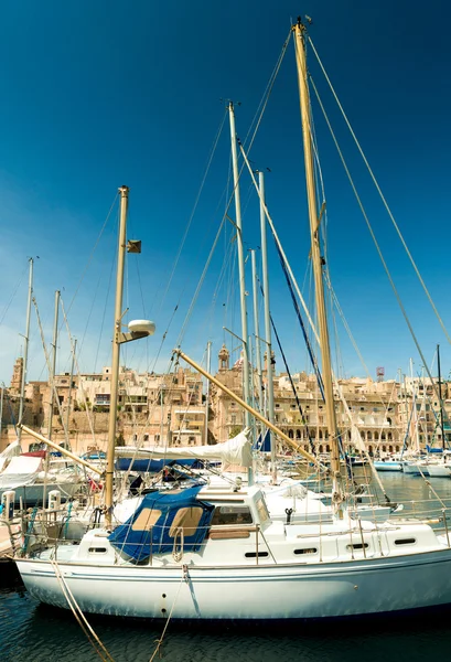 Jachty na Maltě — Stock fotografie