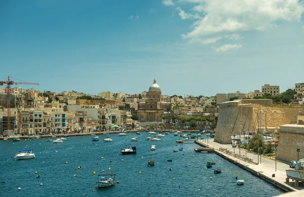 Яхти на Мальті — стокове фото