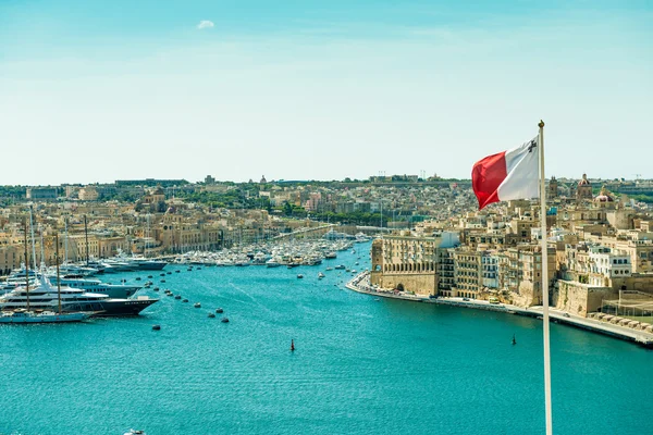 Panoramautsikt över Valletta — Stockfoto