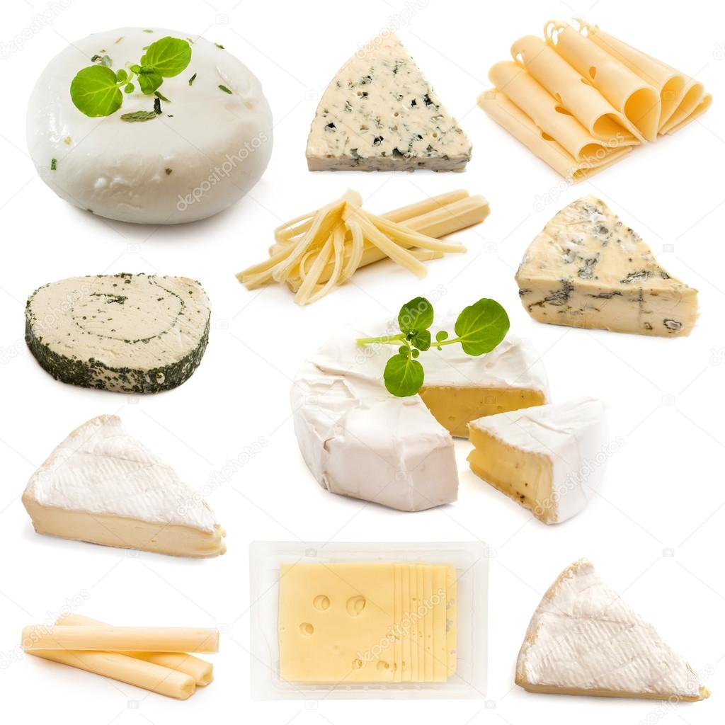 various types of cheeses