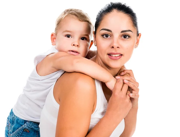 Mother and son portrait — Stock Photo, Image