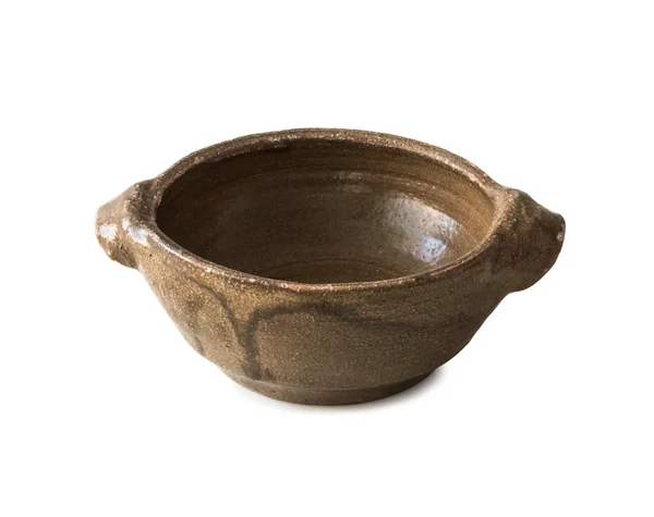 Old empty clay bowl — Stock Photo, Image