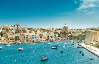 yachts and boats  in Malta clipart