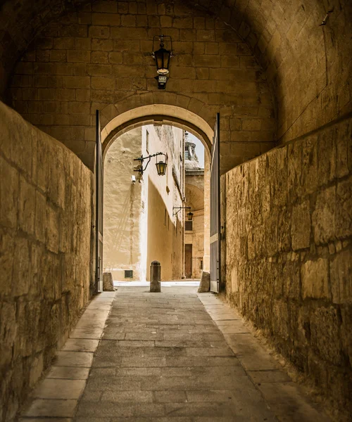 Straat in Maltese Mdina — Stockfoto
