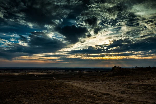 Scenic view of Kharkov desert — Stock Photo, Image