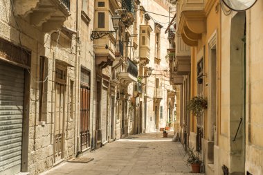 Valletta tarihi merkezi Street