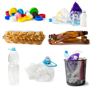 plastik atık kolaj