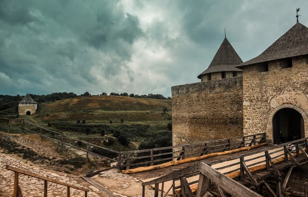 Ukrainska Chotyn fästning — Stockfoto