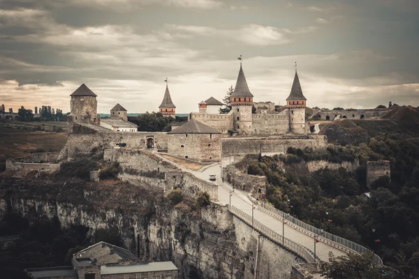 Vue sur la forteresse de Kamenetz-Podolsky — Photo