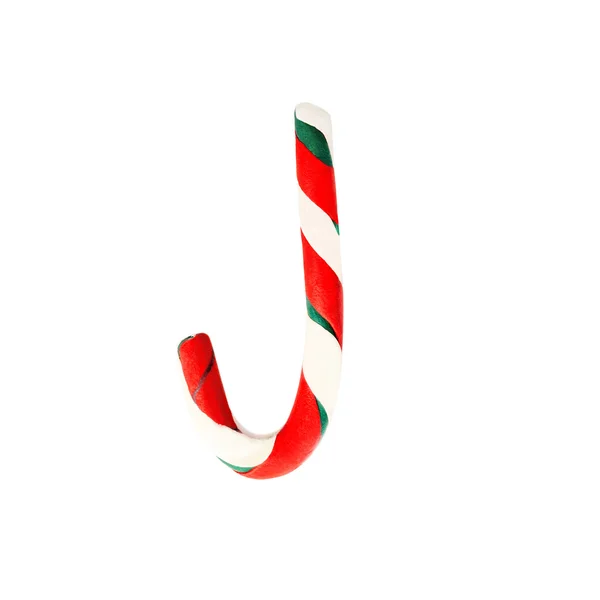 Weihnachtsbonbon-Figur aus Knetmasse — Stockfoto