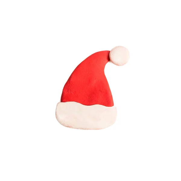 Santa hat figure made of plasticine — Stock Photo, Image