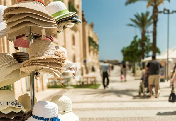 Estandes de lembrança em Valletta — Fotografia de Stock