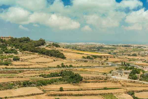 Land landschap van Mdina — Stockfoto