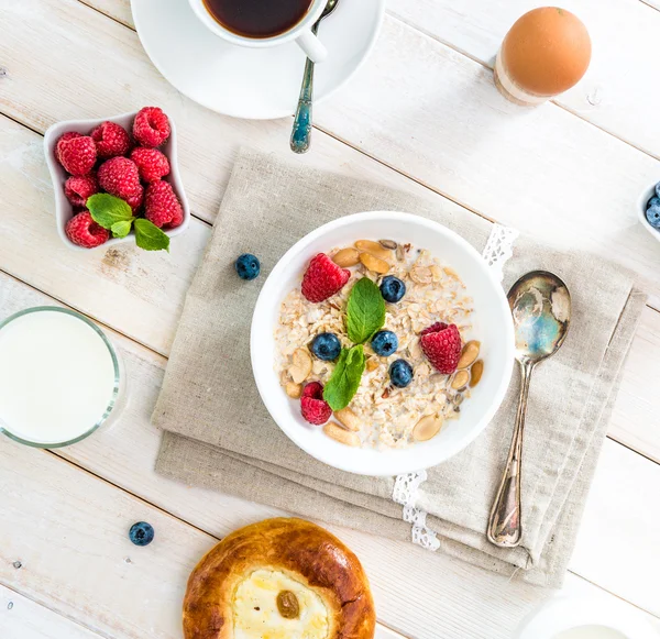 Friska fitness frukost — Stockfoto