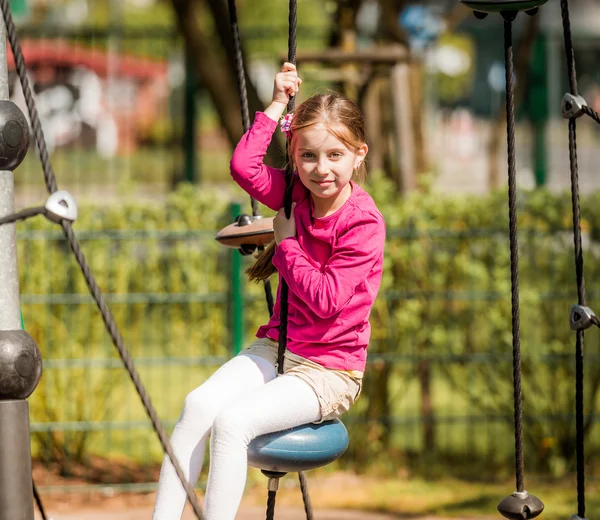 Little girl on  playground — Stock Photo, Image