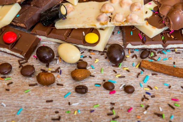Шоколад і цукерки — стокове фото