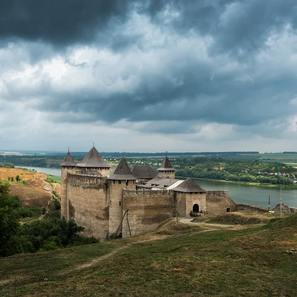 Ukrainska Chotyn fästning — Stockfoto