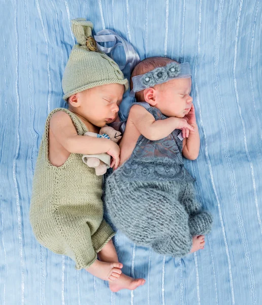 Newborn twins sleeping Stock Photos, Royalty Free Newborn twins