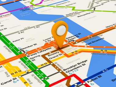 New York gezinti Metro haritası