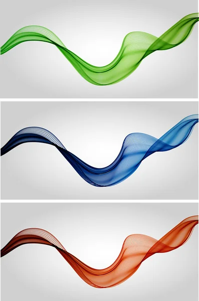 Ondas de cores abstratas —  Vetores de Stock