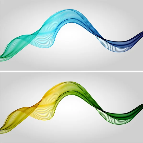 Αφηρημένη χρώμα κύματα — Διανυσματικό Αρχείο
