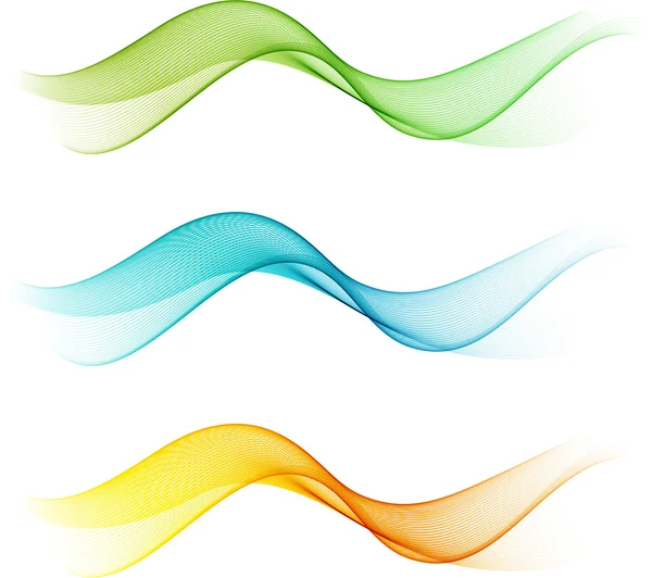 抽象彩色波浪 — 图库矢量图片