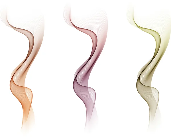 Ondas de color abstractas — Vector de stock