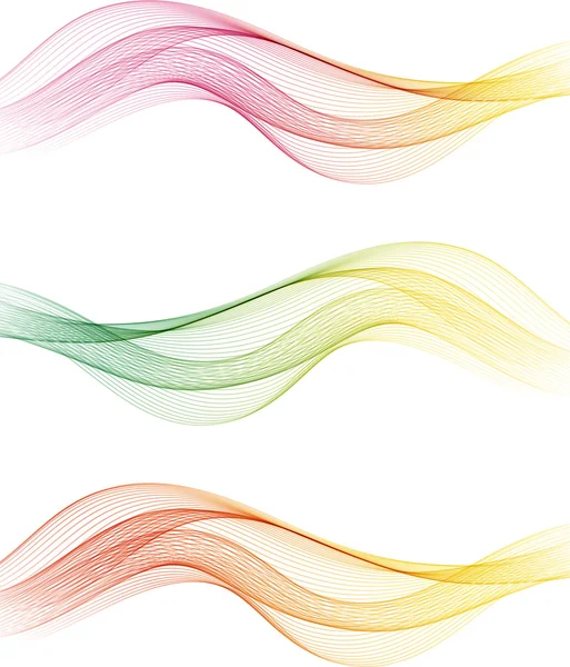 Ondas de color abstractas — Vector de stock