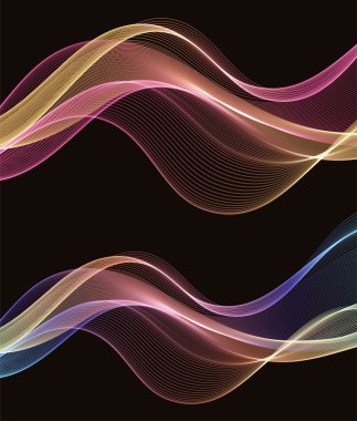 Soyut dalgalı arkaplan