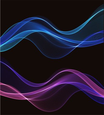 Soyut dalgalı arkaplan