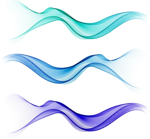 Abstracte kleuren golven — Stockvector
