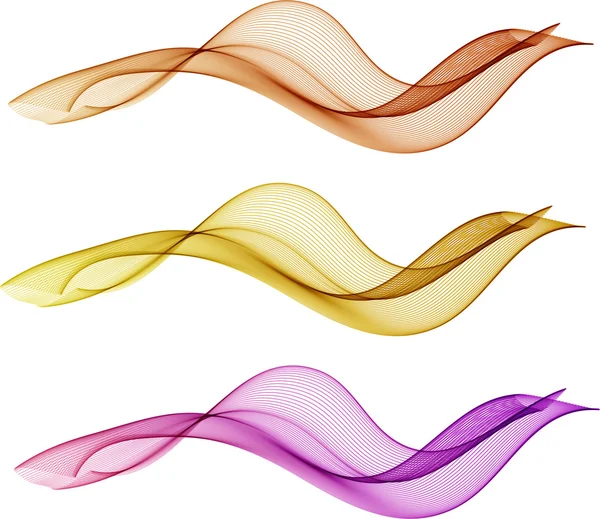 Ondes de couleur abstraites — Image vectorielle