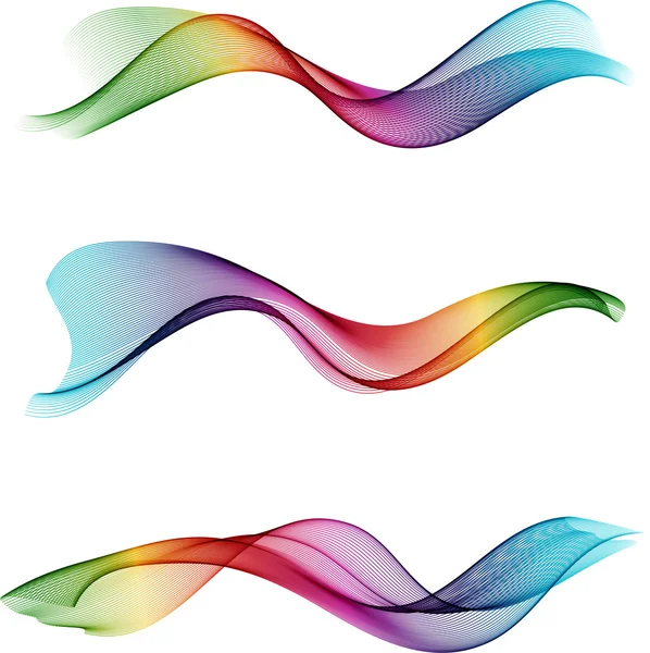 Ondes de couleur abstraites — Image vectorielle