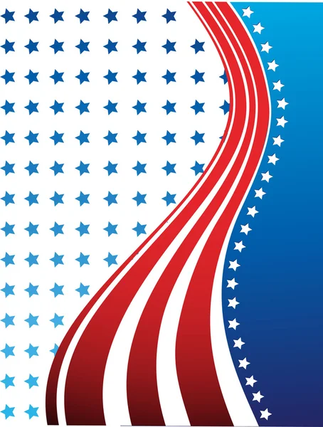 Abstracte achtergrond met Amerikaanse vlag — Stockvector